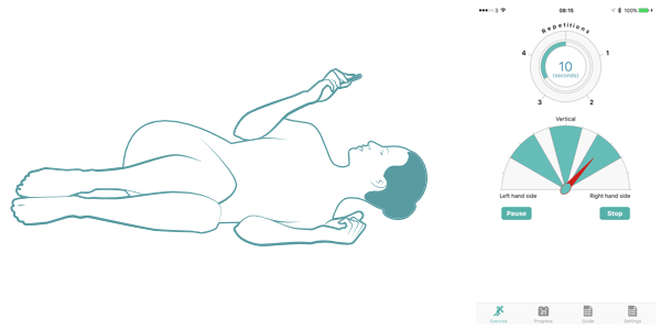 Person lying on their right hand side, position 4